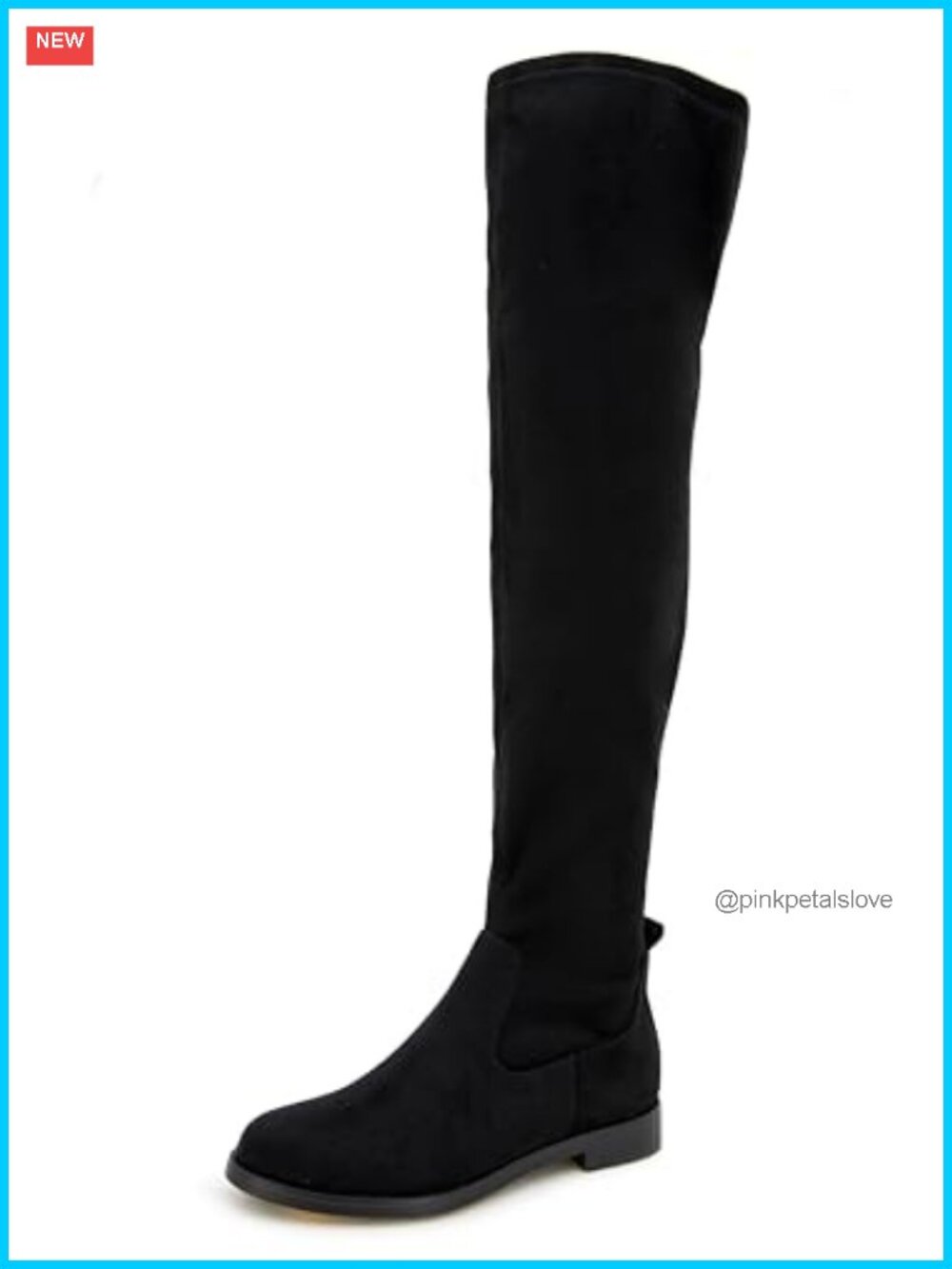 Stretch Over-the-Knee Boots with Inside Zip